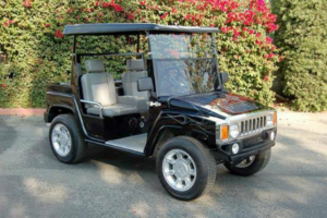 Black Hummer Golf Cart With Roof affordable golf cart rental, golf cart rent doral
