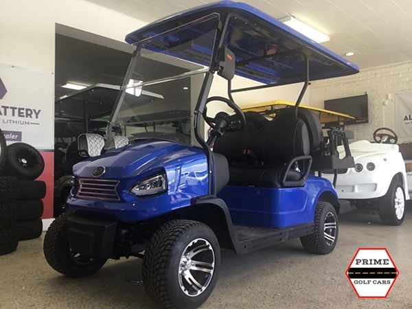 Blue Elite EV 4 Passenger Golf Cart affordable golf cart rental, golf cart rent doral